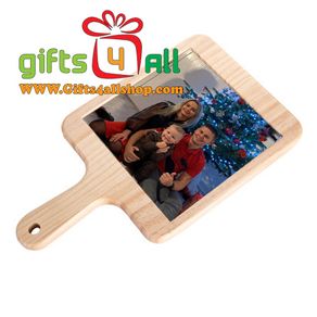 Personalised custom photo printed Cheese Board With Ceramic Tile 18 x 21.5 cm