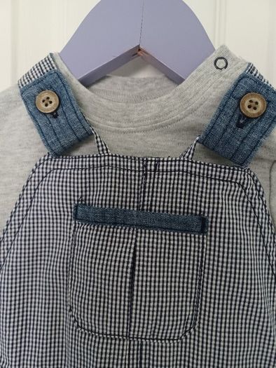 Baby Boy Dungaree Set from Next Age 6-9 months
