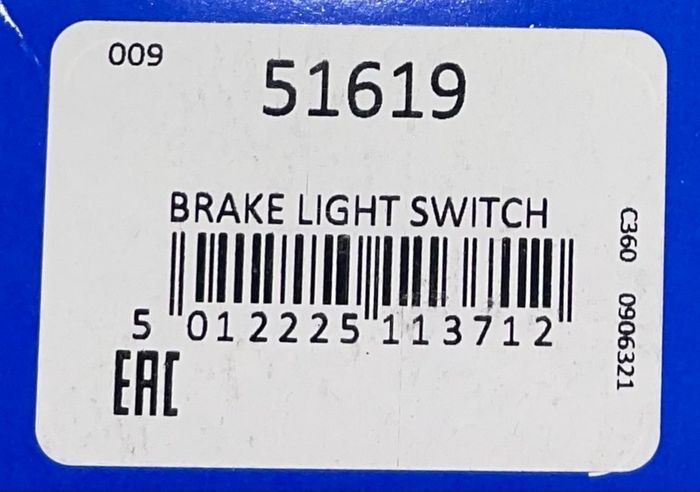 Brake Light Switch Intermotor 51619