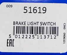 Brake Light Switch Intermotor 51619