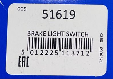 Brake Light Switch Intermotor 51619
