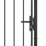 Garden Gate Steel 1x2.5 m Black Image 4