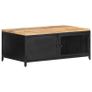 Coffee Table 90x50x37 cm Solid Rough Mango Wood Image 9