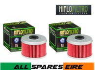 main image for ad Hiflo Hf113 Honda Atv Quad Oil Filter Trx 300 350 400 420 450 500 - 2 Pack