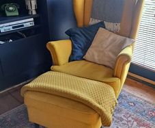 IKEA Standmon armchair & footstool