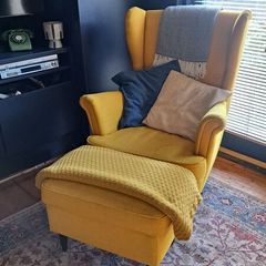 IKEA Standmon armchair & footstool