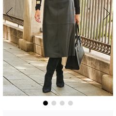 Sosander leather skirt