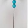 Crackle glass balls Teal colored Floor Lamp Image 2