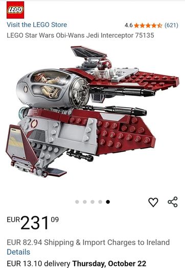 90 Euro Each!! - Lego Star Wars - Retired Sets