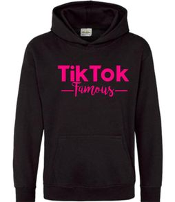 Kids adults TIK TOK famous HOODY , personalised custom hoodie tiktok savage renegade blue  pink txt hoodies