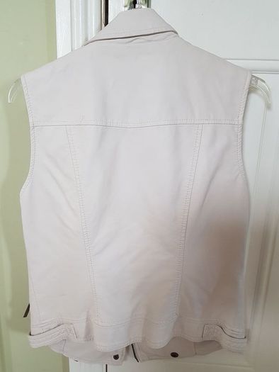 Waistcoat leather look size 10