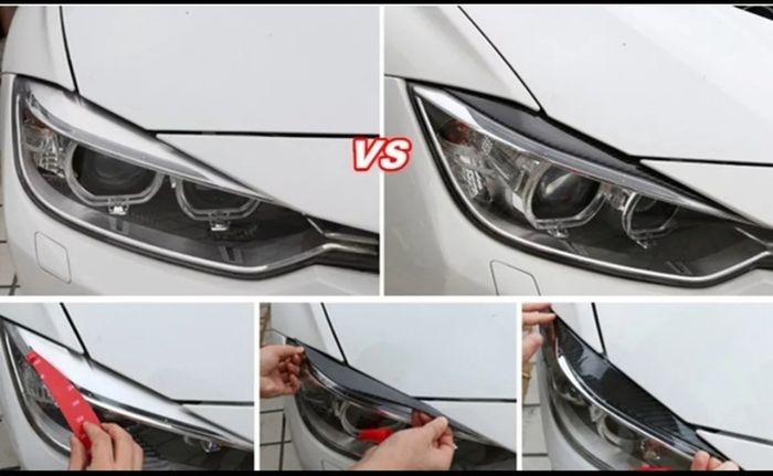 BMW F30 F31 F34 Eyelids Eyebrows Carbon