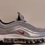 Nike Air Max 97 OG Silver Bullet (2022) Size UK-4.5/EUR-37.5 Model: 918890-001 Metallic Silver/Varsity Red-White-Black-2022 Image 3