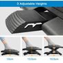 Foot Rest Under Desk with Massage Function, Adjustable Angle & 3 Different Height Positions, Non-Slip Foot Stool for Office & Home Image 4