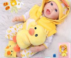 Reborn Baby Dolls 22 Inches 55 Cm That Looks Real Life Babies Realistic Toddler Girl Newborn Soft Vinyl Silicone Doll Birthday Gift Toys (FREE POSTAGE)
