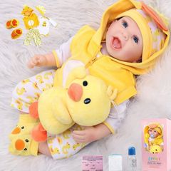 Reborn Baby Dolls 22 Inches 55 Cm That Looks Real Life Babies Realistic Toddler Girl Newborn Soft Vinyl Silicone Doll Birthday Gift Toys (FREE POSTAGE)