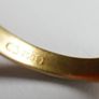Vintage 18K Yellow Gold 750 Heart Engraved  Ring size P - 4,5g Image 6