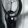 Glass Insert Black Buffalo Skull Image 2