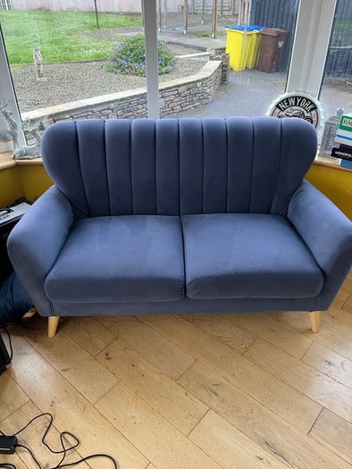 2 Two seat fabric sofa's