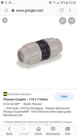 water pipe 110mm coupler/waterpipe fitting