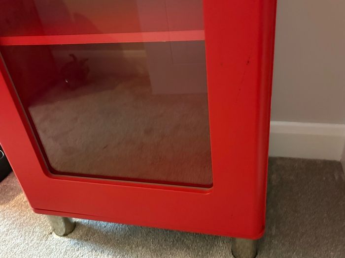 Red Retro style Caninet