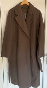 Ladies Brown wrap coat