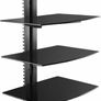 Floating Shelf Wall Bracket with Strengthened Tempered Glass for DVD Players/Cable Boxes/Games Consoles/TV Accessories 1 Shelf (MULTIPLE SIZES) Image 3