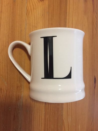 Typographical Mug Pair Q and L