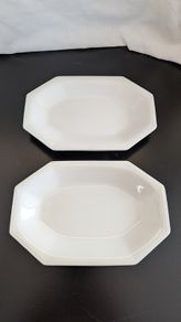 Johnson Bros Snowhite Regency Serving Dishes Set of 2 Made in England