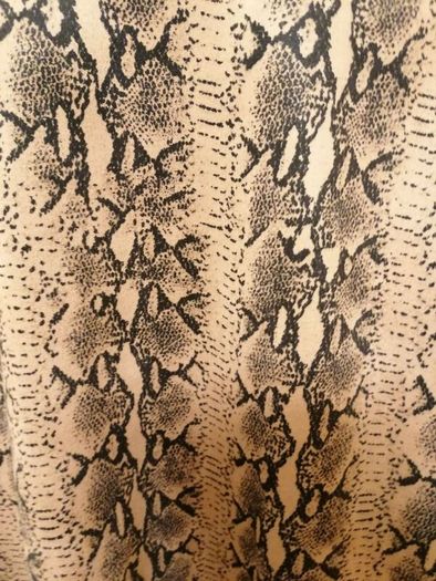 Women's Faux Suede Snake Print Coat Size M