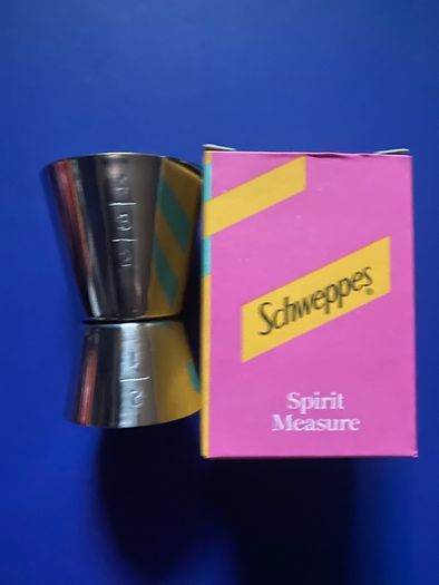 Schweppes Spirit Measures Stainless Steel Shot Brand new