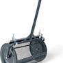 24 inch Compost & Peat Moss Spreader  Premium Heavy Duty Lawn Top Dressing Roller with Anti-Clog Mesh Clearing System, 79L Capacity, Adjustable Handle Image 4