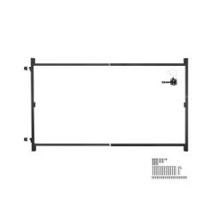 Gate Building Kit, Fits 60 to 96 in Wide Openings, Up from 6 to 7 ft High Fence, Adjustable Gate Building