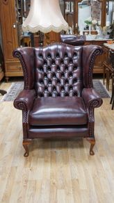 Leather Wingback Armchair
