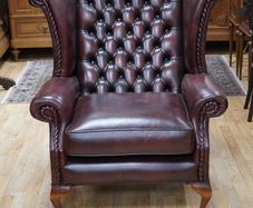 Leather Wingback Armchair