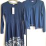 Girls Dress & Cardigan Set 11-13Y | New | Blue Floral Image 3