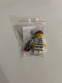 Lego City Police Jail Prisoner minifigure