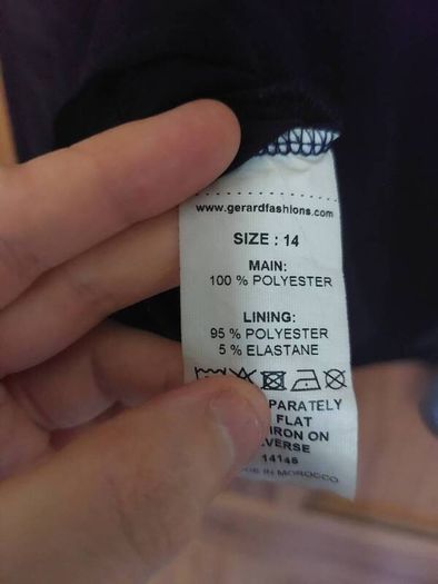 Gerard handkerchief navy top (free post)