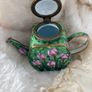Teapot - MINIATURE - Ceramic and Brass Image 6