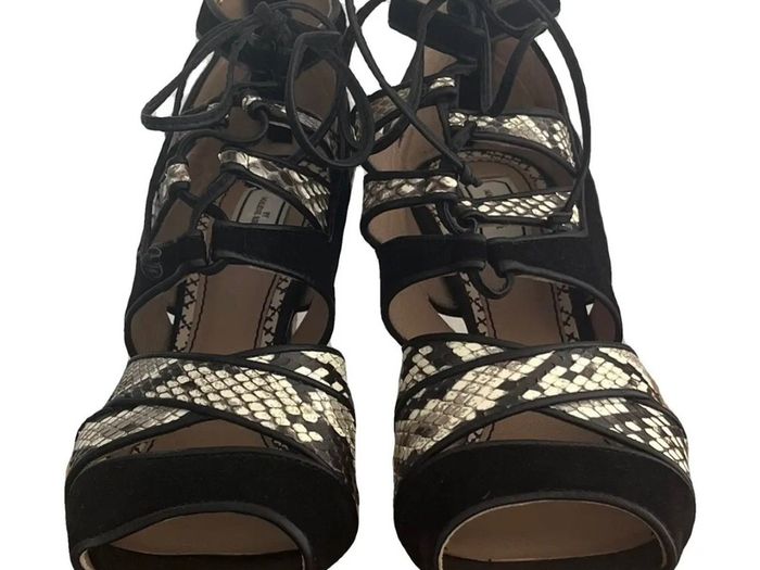 Malene Birger snakeskin stilettos