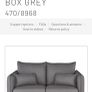 2 seater small grey habitat sofa Image 6