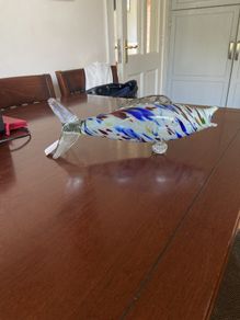 Vintage Murano fish venetian multi coloured blown glass