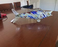 Vintage Murano fish venetian multi coloured blown glass