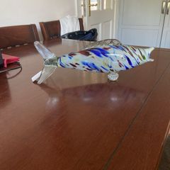 Vintage Murano fish venetian multi coloured blown glass