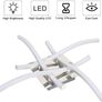 NEW SALE LED Ceiling Light, Elegant Curved Design 4 Built-in LED Boards, 28W Cool White Light 6000K,Modern Ceiling Fixture for Living Rooms, Kitchen Hallway and Bedroom,2000 Lumens Image 6