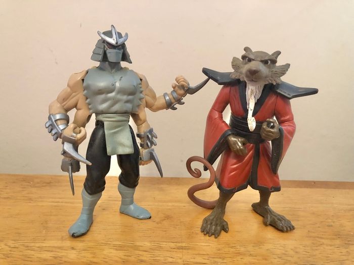 TMNT Shredder and Splinter Figures