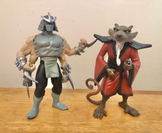 TMNT Shredder and Splinter Figures