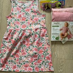 Baby girl bodysuits dress and sunglasses