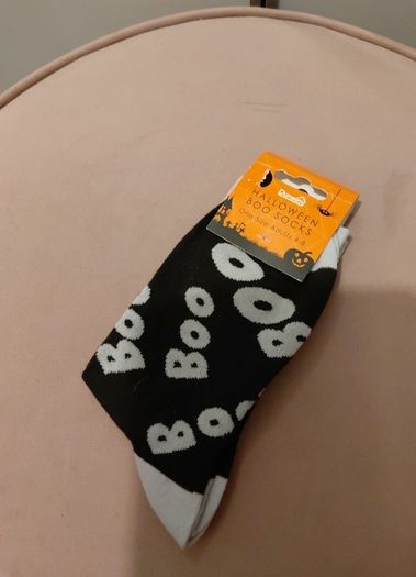 halloween Boo ladies socks