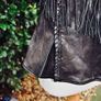 All Saints real leather fringe gilet Image 3